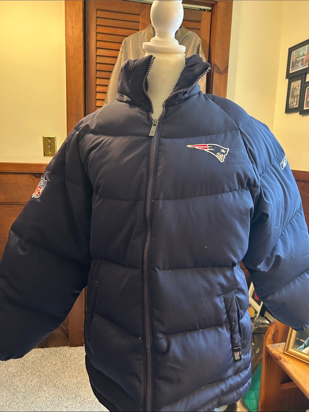 NFL New England Patriots Kids Navy Down Puffer Jacket